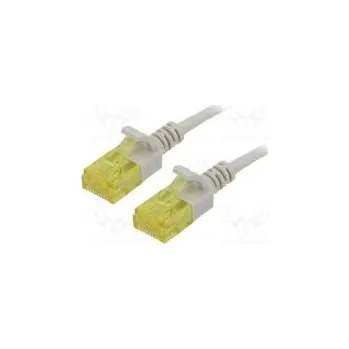 Síťový kabel Patch cord U/UTP 6a lanko Cu LSZH šedá 2m 28AWG