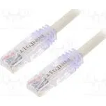 Patch cord TX6A™ 10Gig,U/UTP 6a drát Cu PVC bílá Dél 3m