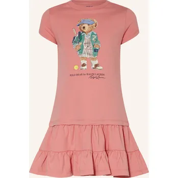 Dámské šaty Polo Ralph Lauren Dívčí Žerzejové Šaty, růžová, 98