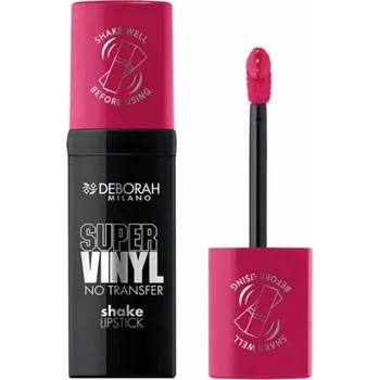 Rtěnka Deborah Milano dloutrvající tekutá rtěnka Super Vinyl, 03 Cherry Pink