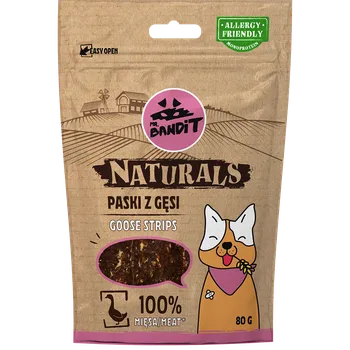 Krmivo pro psa Mr.Bandit Naturals husí strips 80 g - 100 % přírodní pamlsek