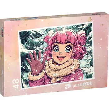 Puzzle puzzle „Dobrodružství ve sněhobílém lese“