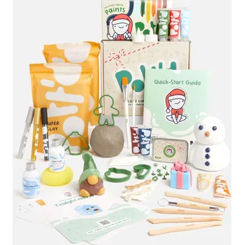 kreativní sada Pott'd Christmas Deluxe Sada na výrobu keramiky vánoční