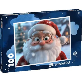 Puzzle puzzle 100 dílků „Santa čeká na seznam přání“