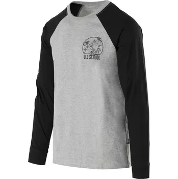 Pánské tričko Helikon-Tex triko OLD SCHOOL s dlouhým rukávem ŠEDÁ MELANŽ