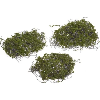 umělá květina Umělý dekorační mech - bochánky, sada 3ks