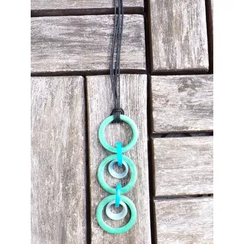 Náhrdelník Náhrdelník (kroužky aqua I)