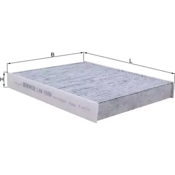 Kabinový filtr MAHLE Filtr vzduchu v interiéru MAO LAK 1506