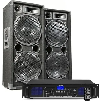 Max 212 DJ Set reproboxů se zesilovačem s Bluetooth 2800W