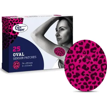 Náplast CureTape Sensor Patches náplasti na senzor 25 ks Art Leopard