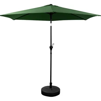 Slunečník Aga Naklápěcí zahradní slunečník 250 cm Tmavě zelený