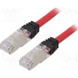 Patch cord S/FTP,TX6A™ 10Gig 6a lanko Cu LSZH červená Dél 2m