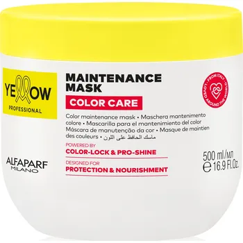 Vlasová regenerace Yellow Professional Alfaparf MAINTENANCE MASK 500 ml - COLOR CARE - Maska pro zachování barvy vlasů - YELLOW PROFESSIONAL