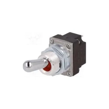 vypínač Přepínač páčkový Polohy 2 SPST (ON)-OFF 5A/28VDC Výv pájecí