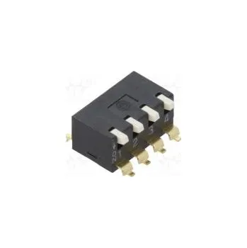 vypínač Přepínač DIP-SWITCH Počet sekcí 4 ON-OFF 0,025A/24VDC pol 2