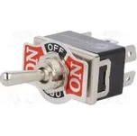 Přepínač páčkový Polohy 3 DP3T ON-OFF-ON 10A/250VAC -55÷65°C