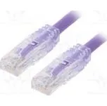 Patch cord TX6™ PLUS,U/UTP 6 lanko Cu LSZH fialová Dél 0,5m