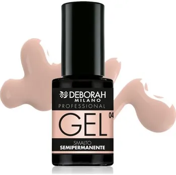 Lak na nehty Deborah Milano gelový lak na nehty semi-permanentní, č. 04 Nude Rose, 4,5ml