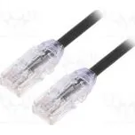 Patch cord F/UTP,TX6A-28™ 6a drát Cu LSZH černá Dél 2m 28AWG