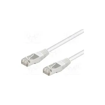 Síťový kabel Patch cord SF/UTP 5e lanko CCA PVC bílá 5m 26AWG