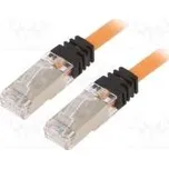 Patch cord S/FTP,TX6A™ 10Gig 6a lanko Cu LSZH oranžová 26AWG