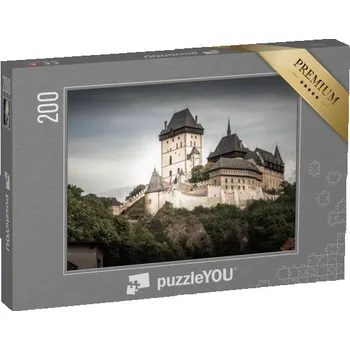 Puzzle puzzle 200 dílků „Gotický hrad Karlštejn, Česká republika“