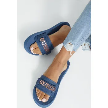 Dámská obuv GUESS dámské pantofle, nazouváky Peers modré 36,5