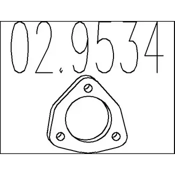 Těsnění výfuku MTS Těsnění výfukové trubky MTS 02.9534