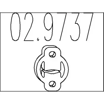 Auto-moto MTS Zarážka tlumiče výfuku MTS 02.9737