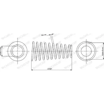 Auto-moto MONROE Pružina podvozku MO SP2258