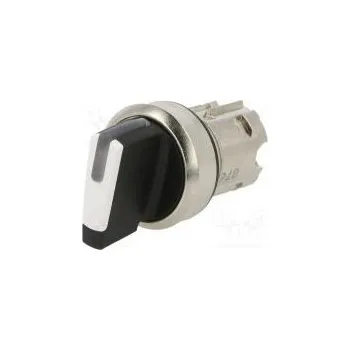 vypínač Přepínač otočný Stab.pol 3 22mm bílá IP67 Tlačítko zvýšený