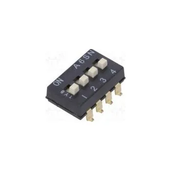 Switch Přepínač DIP-SWITCH Počet sekcí 4 ON-OFF 0,025A/24VDC pol 2