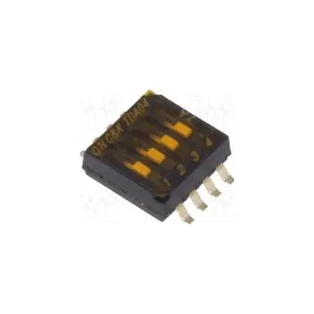 Switch Přepínač DIP-SWITCH Počet sekcí 4 OFF-ON 0,025A/24VDC pol 2
