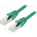 Patch cord ETHERLINE® Cat.6a,S/FTP 6a lanko Cu LSZH zelená