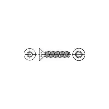 Vrut Vrut 2x12 Hlava kuželová Torx® TX06 ocel zinek Øhlavy 3,8mm