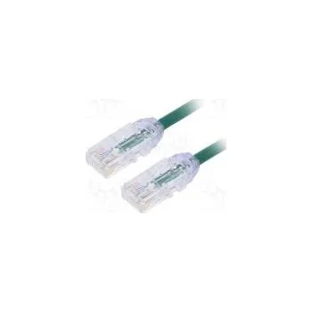 Síťový kabel Patch cord F/UTP,TX6A-28™ 6a drát Cu LSZH zelená Dél 1m