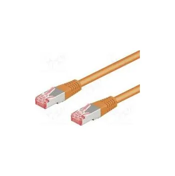 Síťový kabel Patch cord S/FTP 6 lanko Cu LSZH oranžová 10m 28AWG
