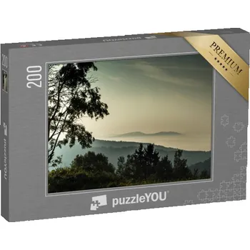 Puzzle puzzle 200 dílků „Krušné hory v mlze, Česká republika“