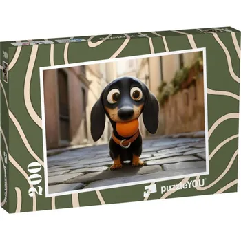 Puzzle puzzle 200 dílků „Na cestách s Oscarem“