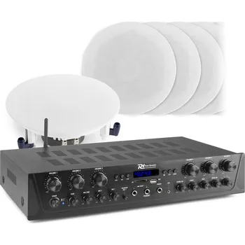 Elektronika Power Dynamics PV260BT 6 Zónový stereo zvukový systém s BT a 12 stropními reproduktory