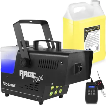Kytara BeamZ RAGE 1000LED Set výrobníku mlhy 1000W s náplní 5L