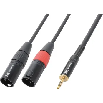 Kabel Power Dynamics CX70-6 Cable 2 x XLR Male - 3.5 mm Stereo 6.0M