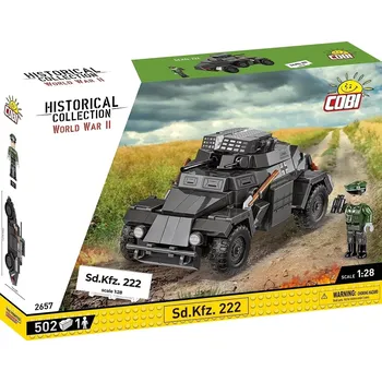 Stavebnice COBI COBI Historical Collection Sd.Kfz. 222 2657 německé obrněné vozidlo