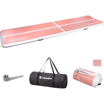 Žíněnka inSPORTline Airtrack Airstunt 500x100x10 cm korálová růžová