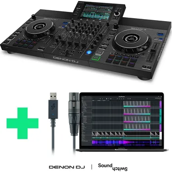 DJ controller Denon DJ SC LIVE 4 + Soundswitch DMX MICRO interface ZDARMA