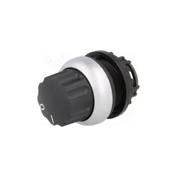 vypínač Přepínač otočný 1-polohové 22mm černá Podsv není IP66