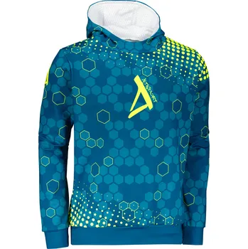 Pánská mikina Pánská funkční mikina premium ALTISPORT VOJ/ALM005MI01 PETROLEJOVÁ/ŽLUTÁ XXXL