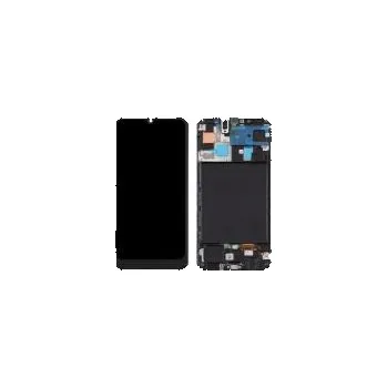 LCD Displej TFT Material s rámem pro Samsung Galaxy A50 (Black)