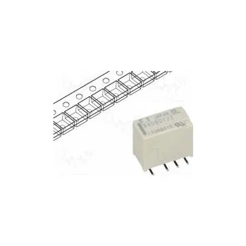 Relé Relay electromagnetic DPDT Ucoil 12VDC 2A 0.3A/125VAC SMT