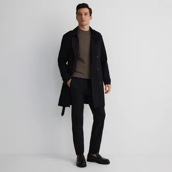 Pánské kalhoty Reserved - Kalhoty chino slim s příměsí viskózy - černý - 237BK-99P - 237BK-99P-M-3